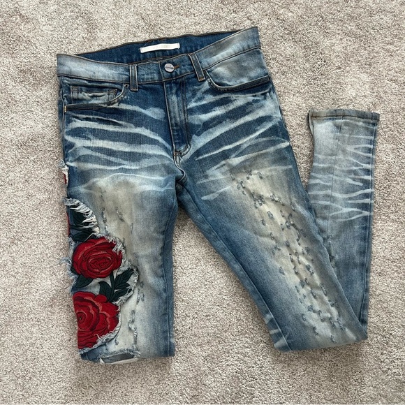 Golden Jeans Men Distressed Jeans Sz 30 - Picture 1 of 14